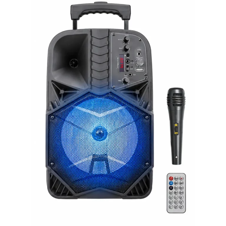 JBK Trolley Speaker 8 Inch with Microphone and Remote, JBK-0807S