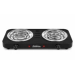 Sunbeam Double Spiral Hot Plate, Black, SDS-200BD