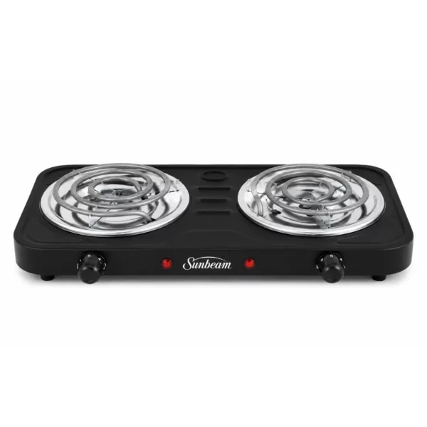 Sunbeam Double Spiral Hot Plate, Black, SDS-200BD