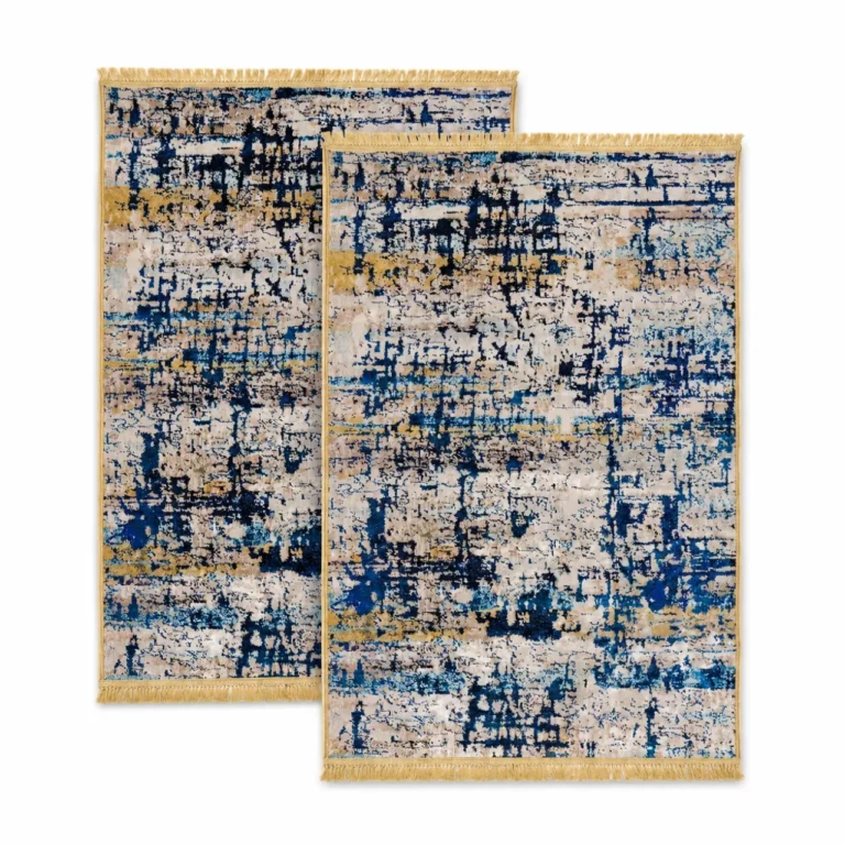 Modern Printed Carpet Set, 2 Piece, 50cm x 80cm