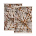 Modern Printed Carpet Set, 2 Piece, 50cm x 80cm