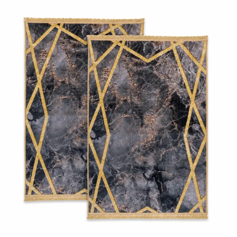 Modern Printed Carpet Set, 2 Piece, 50cm x 80cm