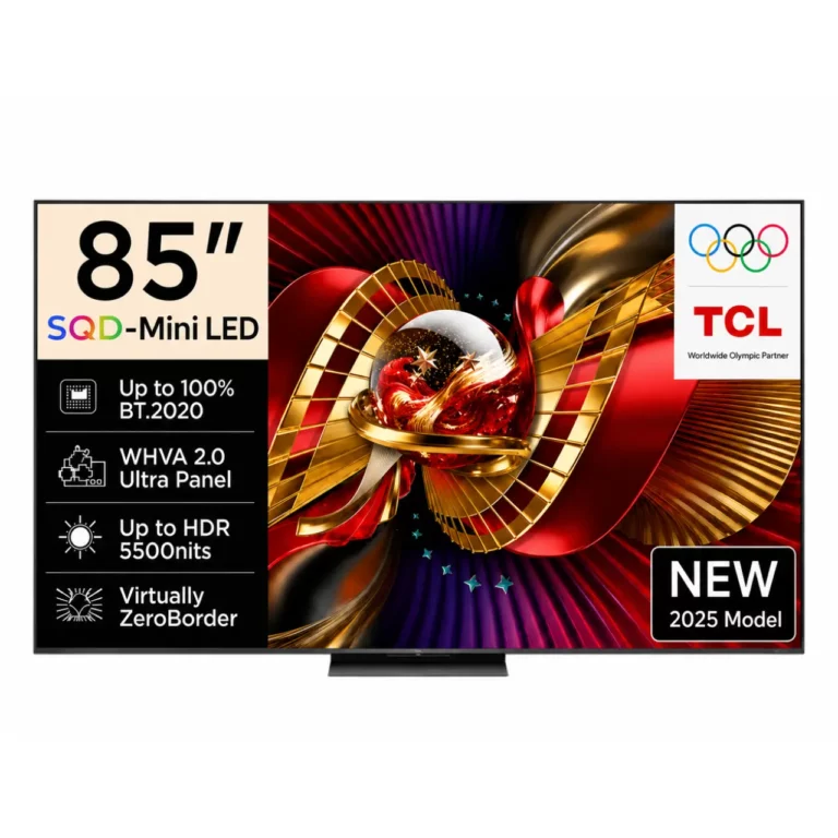 TCL 85 Inch TV C8L SQD-Mini LED Google TV 144Hz, 85C8L