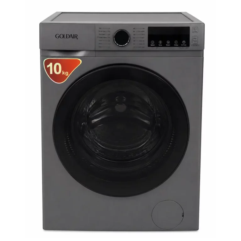 Goldair Front Loader Washing Machine 10kg, Silver, GFL-1000BDS