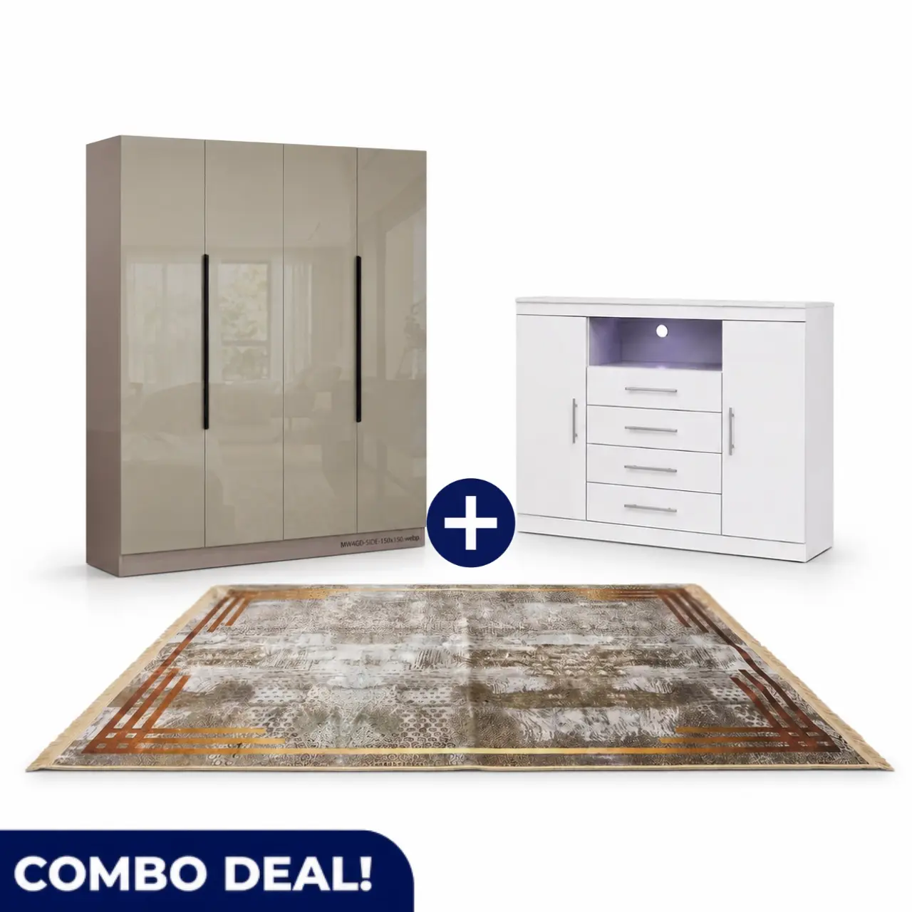 MW4GD+MW9625GA+CPR2214-160X220 Stylish Bedroom Refresh Combo