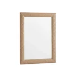 Decorative Wall Mirror with Textured Frame, White or Gold, MWCV6