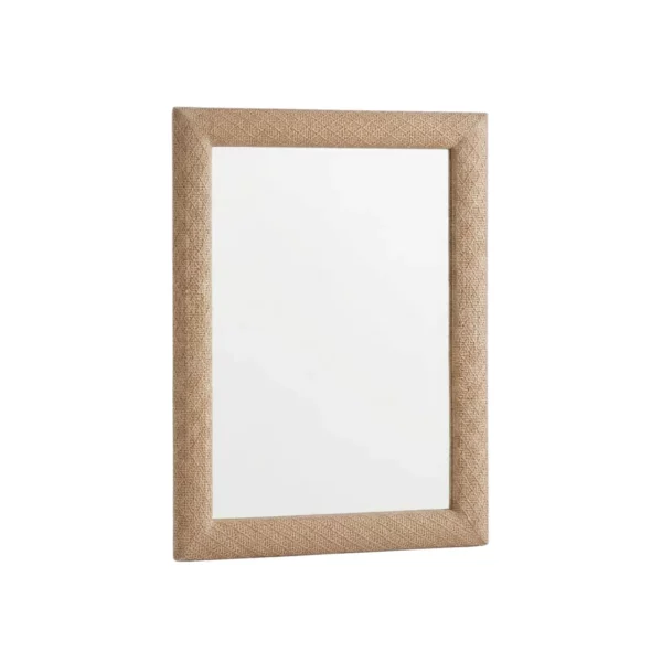 Decorative Wall Mirror with Textured Frame, White or Gold, MWCV6