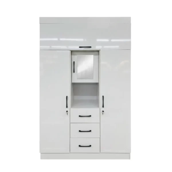 Modern 3 Door Wardrobe with Mirror, MWRT3DF