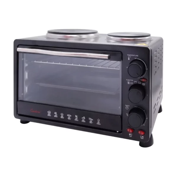 Condere Mini Oven 23 Litre 2 Plate TH-12B-2, Black