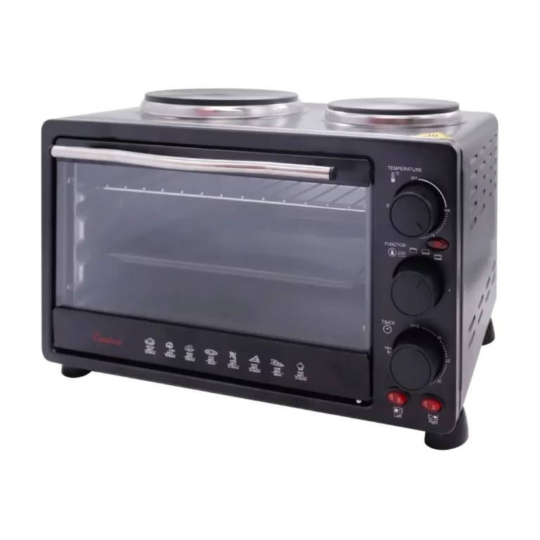 Condere Mini Oven 23 Litre 2 Plate TH-12B-2, Black