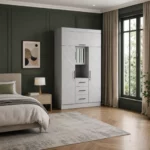 3 Door Wardrobe with Mirror, MWRT3DF