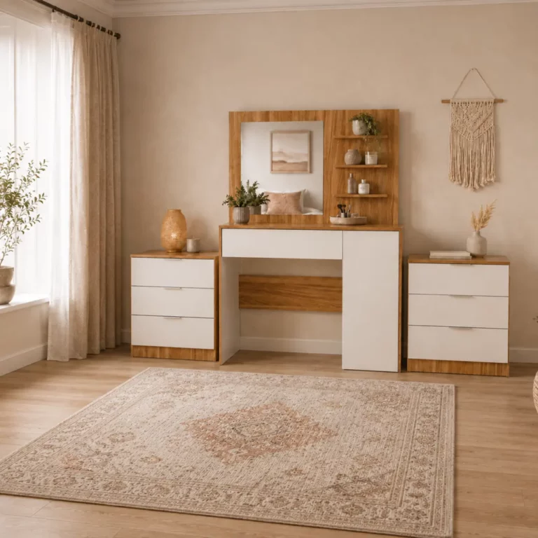 Modern Dressing Table Combo 3 Piece Set
