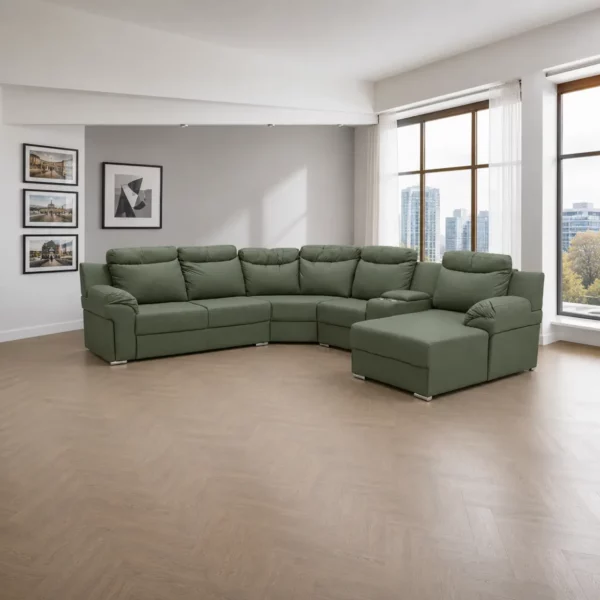 Jazz Corner Lounge Suite with Daybed, Green