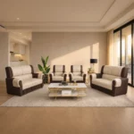 Adalina 4 Piece Lounge Suite, Two Tone