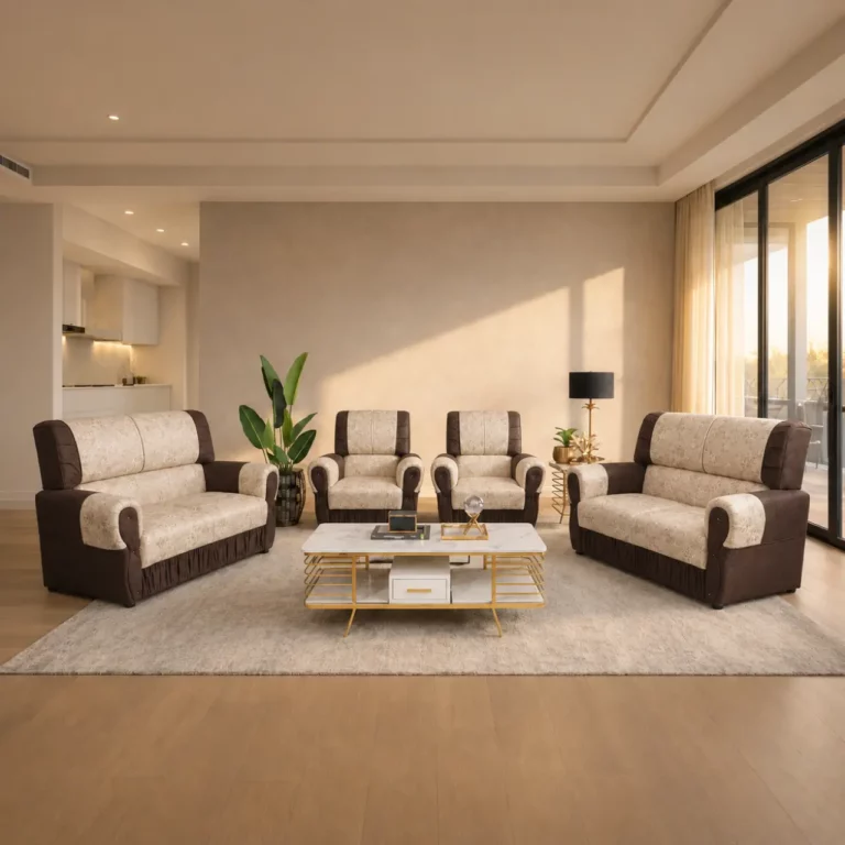 Adalina 4 Piece Lounge Suite, Two Tone