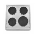 Blaze 4 Plate Electric Stove with Electric Oven, Black, GS-K50EE