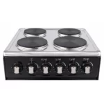 Blaze 4 Plate Electric Stove with Electric Oven, Black, GS-K50EE