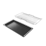 Defy Gas Electric Cooker 90cm with Thermofan+, Black and Inox, DGS90GEBI