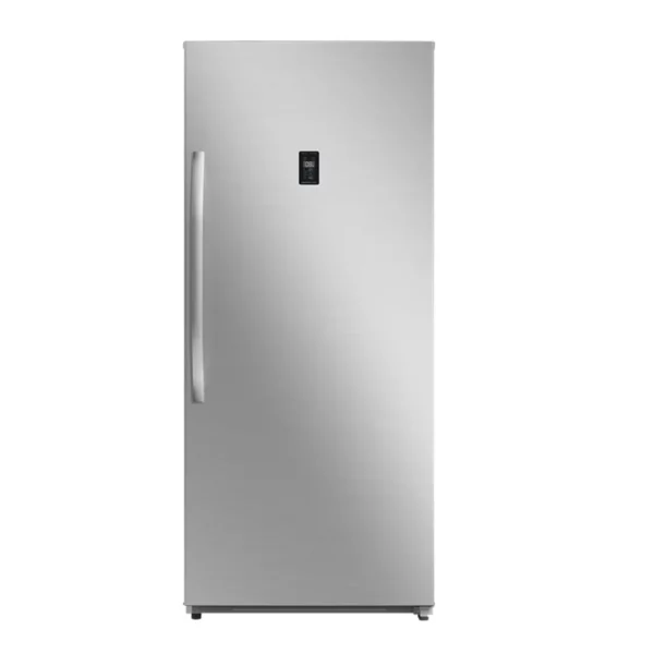 Midea 595L Upright Switch Fridge Freezer, Silver, HS-772FWE-SL