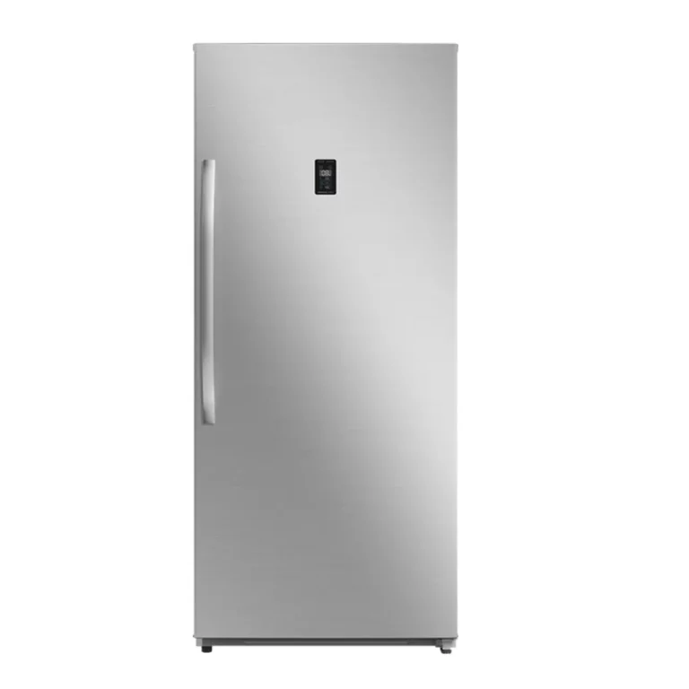 Midea 595L Upright Switch Fridge Freezer, Silver, HS-772FWE-SL