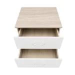 Modern 2 Drawer Nightstand