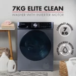 Bennett Read 7kg Front Loader Washing Machine, Dark Grey, JCW106