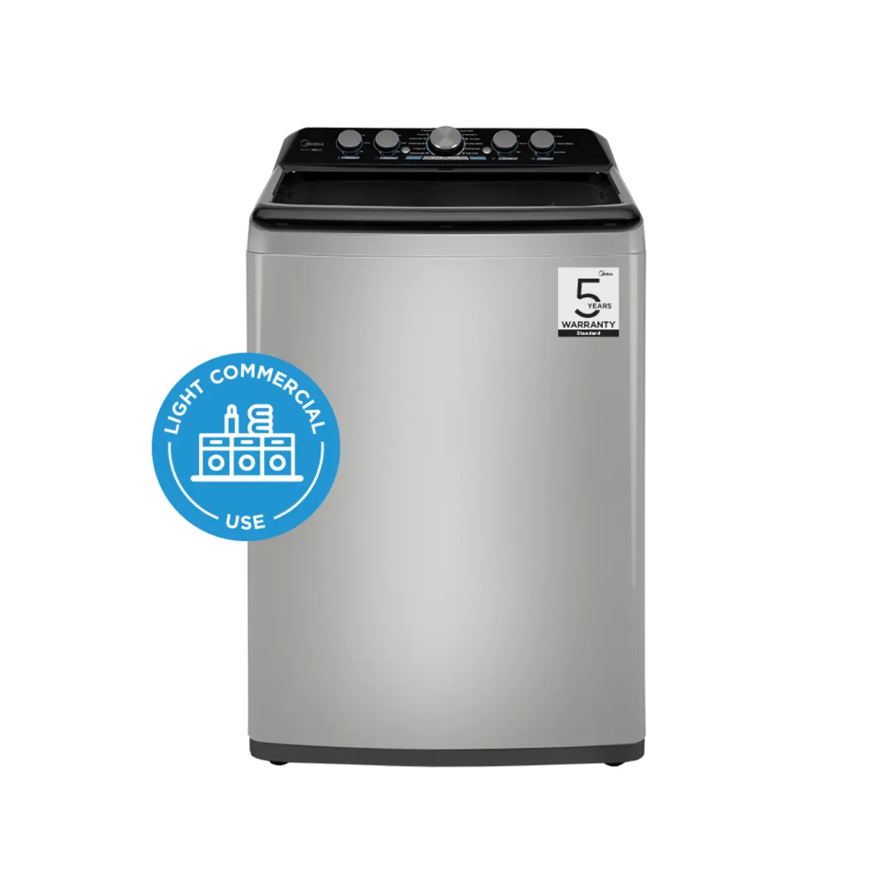 MA500W210/G6 Midea 21kg Top Loader Washing Machine, Grey, MA500W210/G