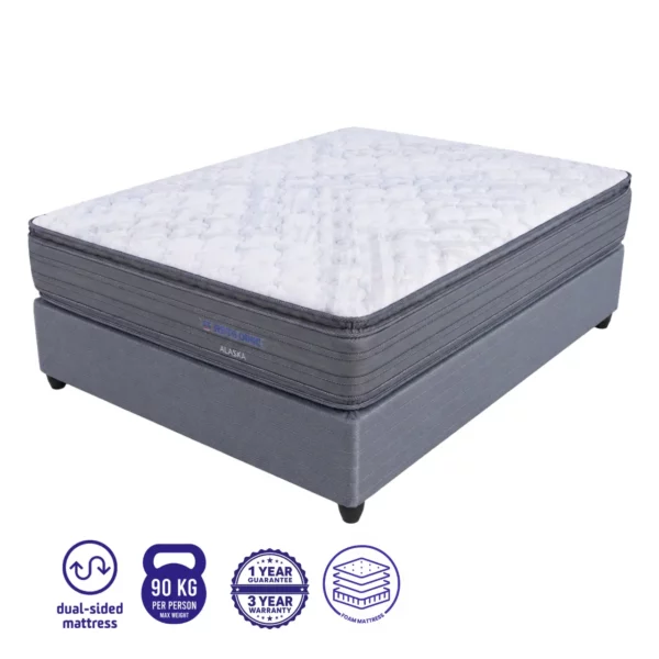 Alessa Double Sided Pillow Top - Coastal Double Bed Set