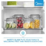 Midea 169L Silver Bottom Freezer Fridge HD-220REN - Image 2
