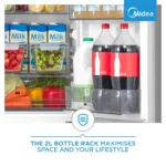 Midea 169L Silver Bottom Freezer Fridge HD-220REN - Image 9