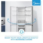 Midea 169L Silver Bottom Freezer Fridge HD-220REN - Image 3