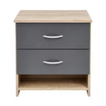 Modern 2 Drawer Nightstand