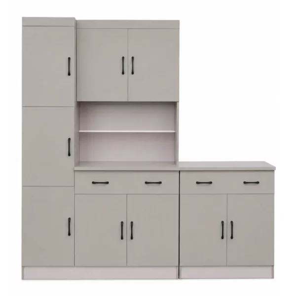 2 Piece Gloss Kitchen Scheme, Grey Marble or Black Marble, MW320RT