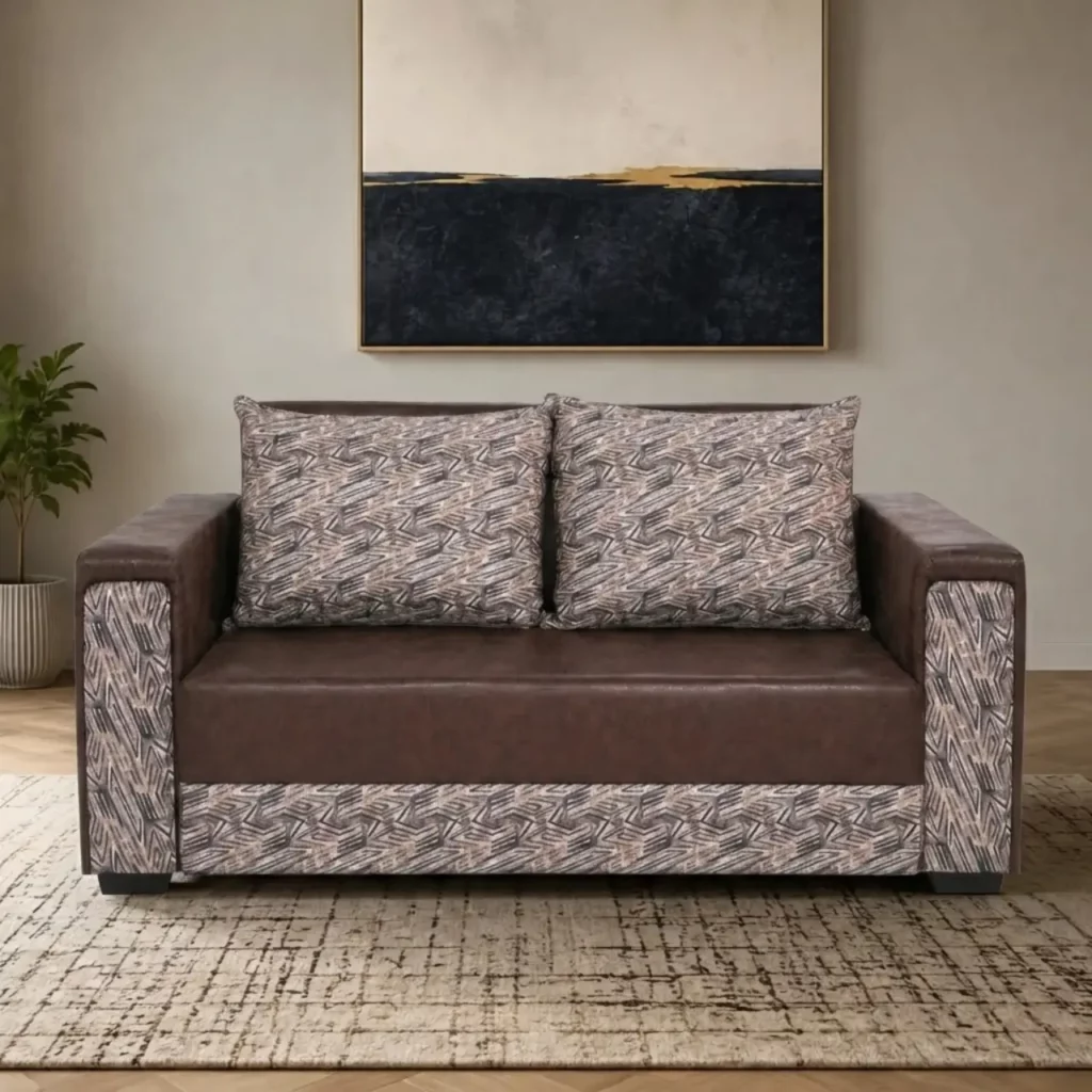Zambezi 3 Seater Couch, Dark Brown