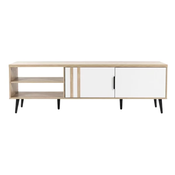 Plasma TV Stand, Natural Oak and White, MWPLS3
