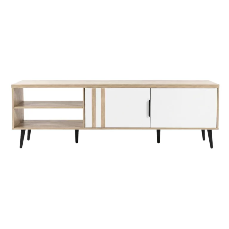 Plasma TV Stand, Natural Oak and White, MWPLS3