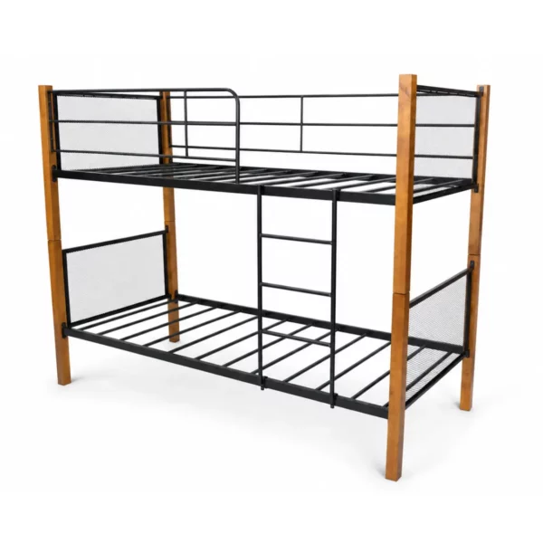 Westin Double Decker Bed 900 x 1900mm, Black and Wood Finish, WDB