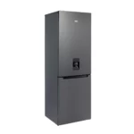 KIC Bottom-Mount Fridge 344L with Water Dispenser, Dark Grey, KBF639GRW