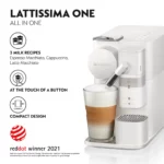 Nespresso Lattissima One Coffee Machine, White, F121-ZA-WH-NE