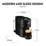 Nespresso Vertuo Pop Coffee Machine, Black, GCV2-ZA-BK-NET