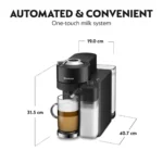 Nespresso Vertuo Lattissima Coffee Machine, Black, GDV5-ZA-BK-NET
