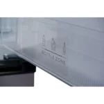 Midea 302L Bottom Mount Fridge Freezer with Water Dispenser, Silver, HD-403RWEN-WD