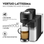 Nespresso Vertuo Lattissima Coffee Machine, Black, GDV5-ZA-BK-NET