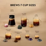 Nespresso Vertuo Lattissima Coffee Machine, Black, GDV5-ZA-BK-NET