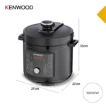 Kenwood 6L Electric Pressure Cooker 12 Function, Black, PCM90.000BK