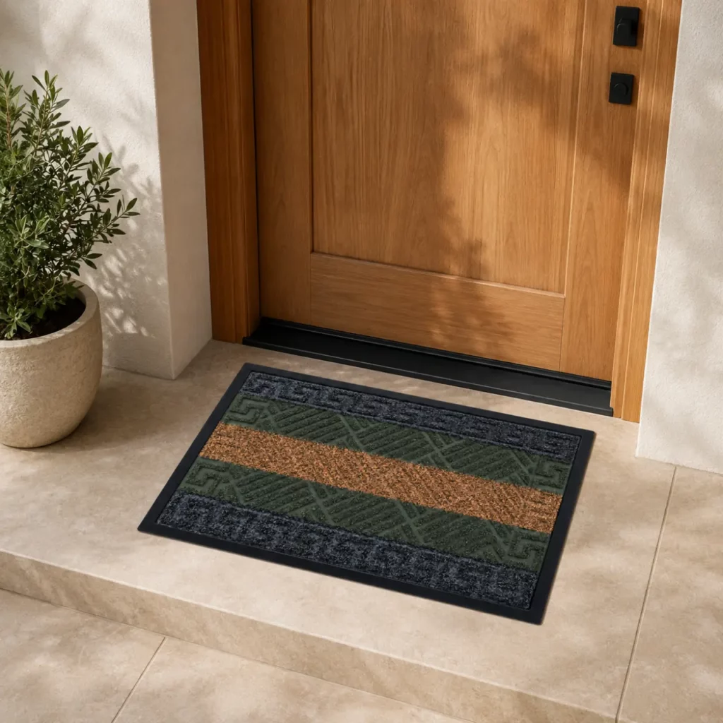 Welcome Carpet Door Mat, Multicolour, 40cm x 60cm, CPTSTR03