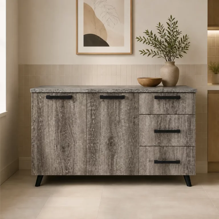 Urban 3 Door Base Cabinet, Oak Ash and Grey Ash, MWBR9203DBB