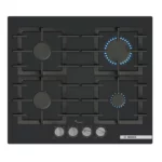 Bosch 60cm 4-Burner Gas-on-Glass Hob, Black, PPP6A6I40Z