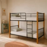 Westin Double Decker Bed 900 x 1900mm, Black and Wood Finish, WDB