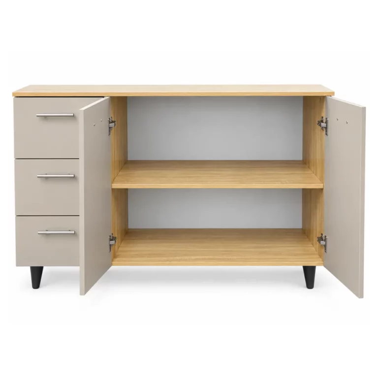 Contemporary 3 Door Kitchen Storage Cabinet, MWSF3DB
